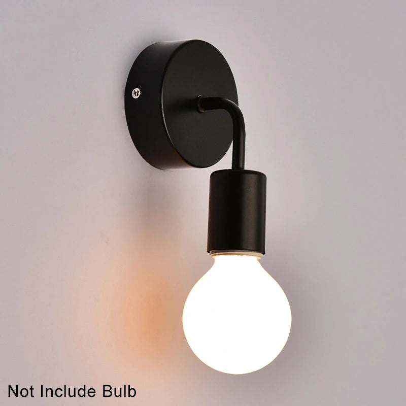 Wall Lamp E27 110V 220V Vintage Sconce Wall Light Fixture Dining Living Room Bedroom Bedside Retro Lamp Industrial Decoration