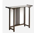 Tieho Bamboo Console Table for Living Room, Chinese Style Side Table, Porch Tables with Drawer, Modern Simple Rectangle Tables