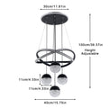Modern LED Chandelier Lighting Three LED Colors Nordic Restaurant Lighting Living Room Chandelier Hanging Lamp Lighting Fixture