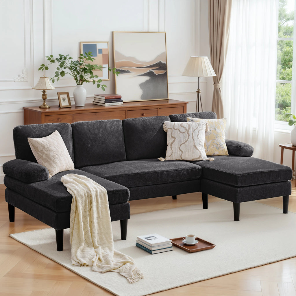 U-Shaped Sectional 4 Seater Lounge Sofa