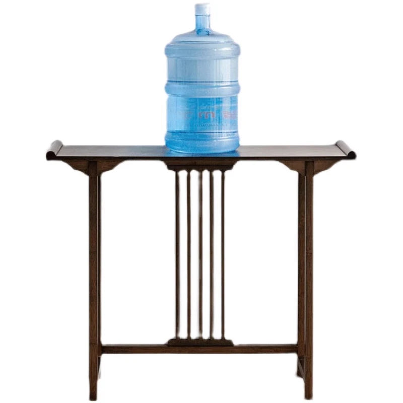 Tieho Bamboo Console Table for Living Room, Chinese Style Side Table, Porch Tables with Drawer, Modern Simple Rectangle Tables