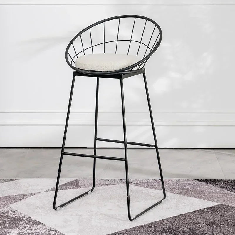 Nordic Style Metal Bar Stool Modern Luxury High Seating Home Designer Kitchen Sillas Para Comedor Restaurant Furniture