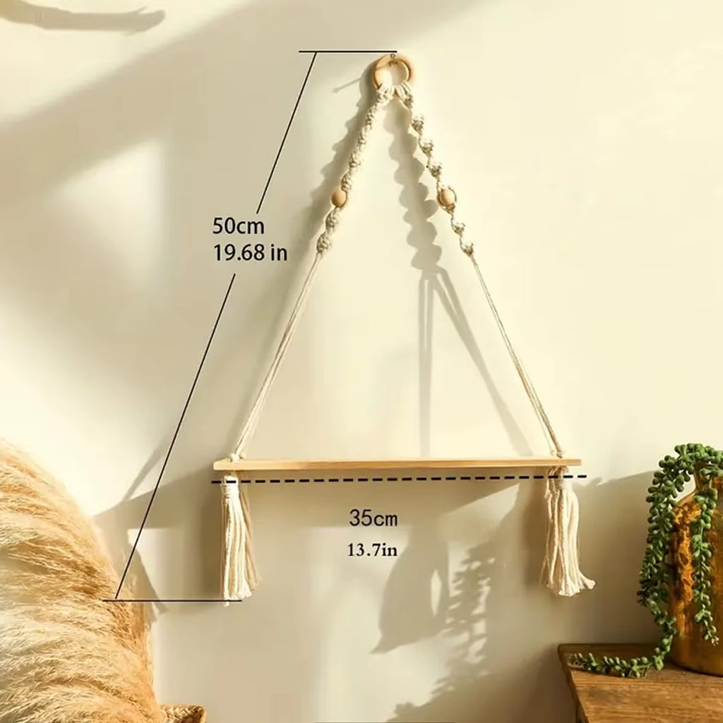 Hanging Boho Shelf Decor