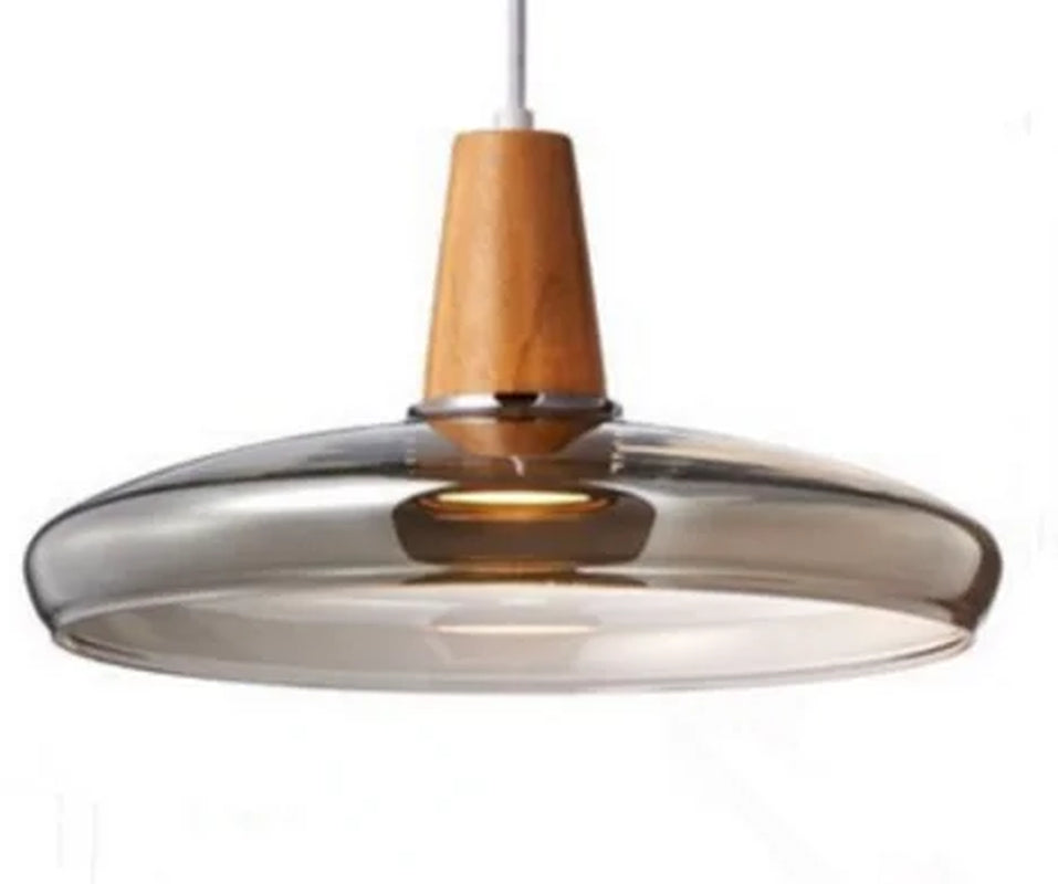 Nordic Glass Pendant Lamp Led Wood Lighting Fixture Aisle Loft Indoor Bar Deco Modern America Retro Vintage Living Bedroom Light